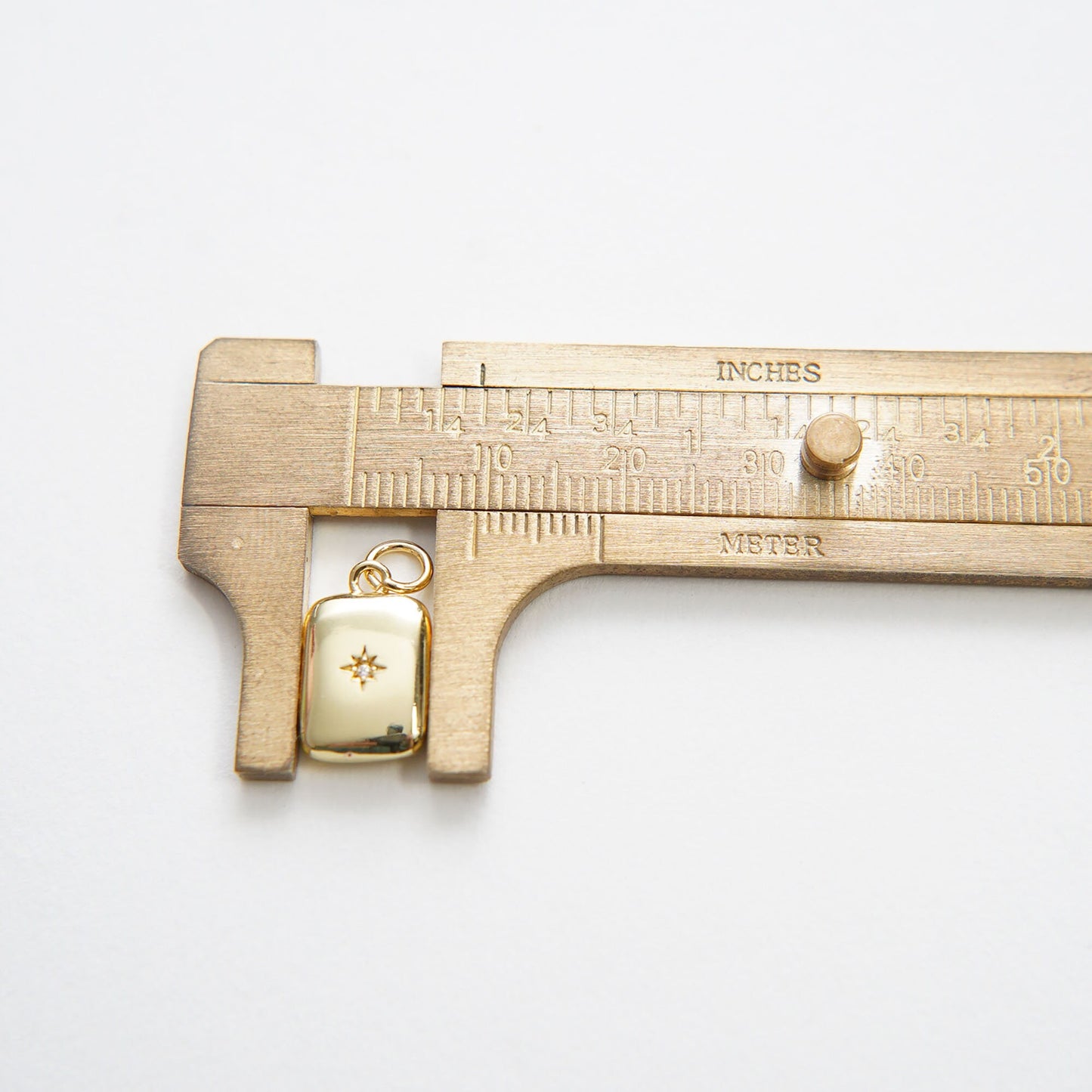 Gold Rectangle Star Charms,18K Gold Filled Star Pendant,Star Charm Bracelet Necklace for DIY Jewelry Making Supply