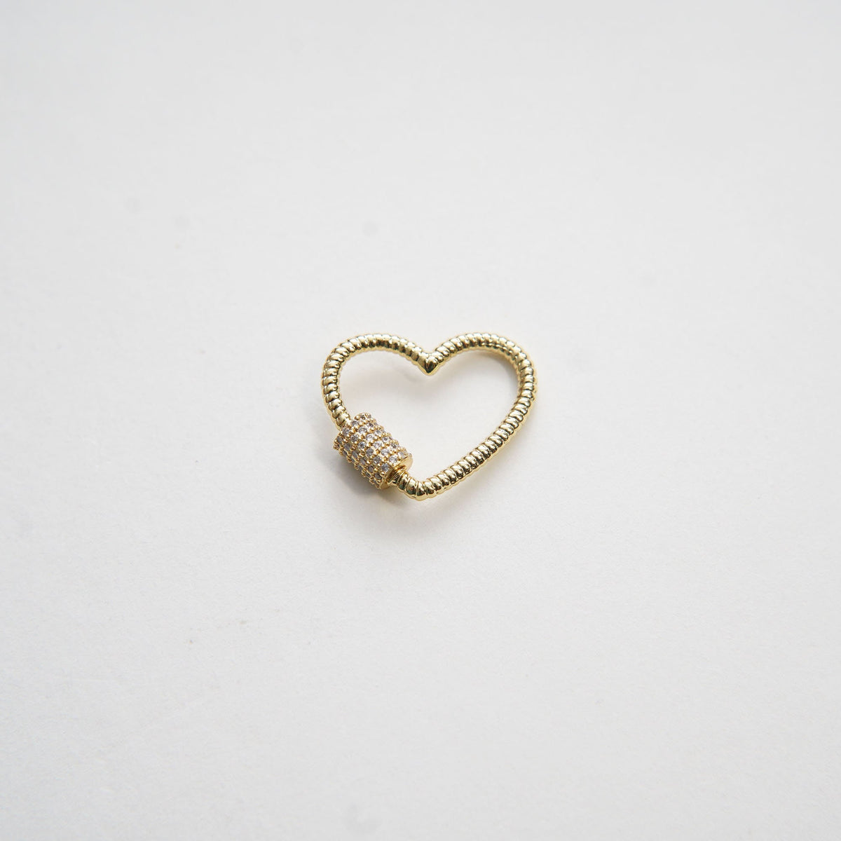 18K Gold Filled Heart Clasp for Jewelry Making