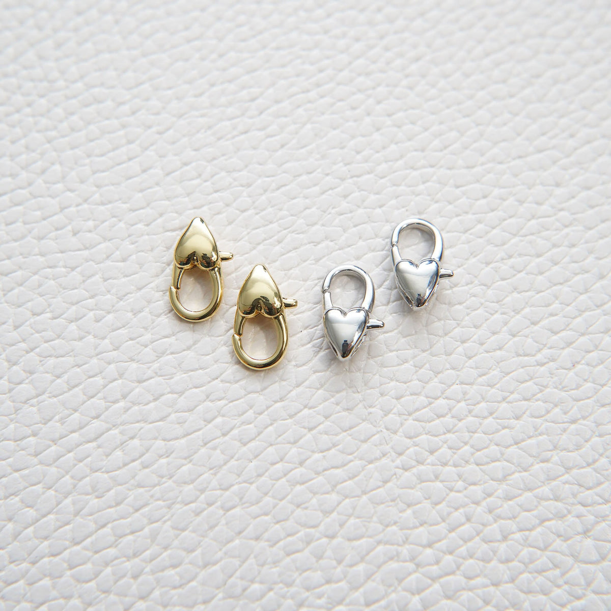 Gold Heart Clasp,18K Gold Filled Lobster Clasp Gold Lobster Claw for DIY Jewelry Finding Necklace Bracelet