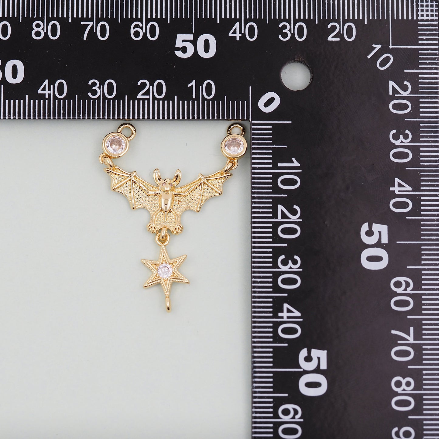 Gold bat Charms,18K Gold Filled bat Pendant,bat Charm Bracelet Necklace for DIY Jewelry Making Supply