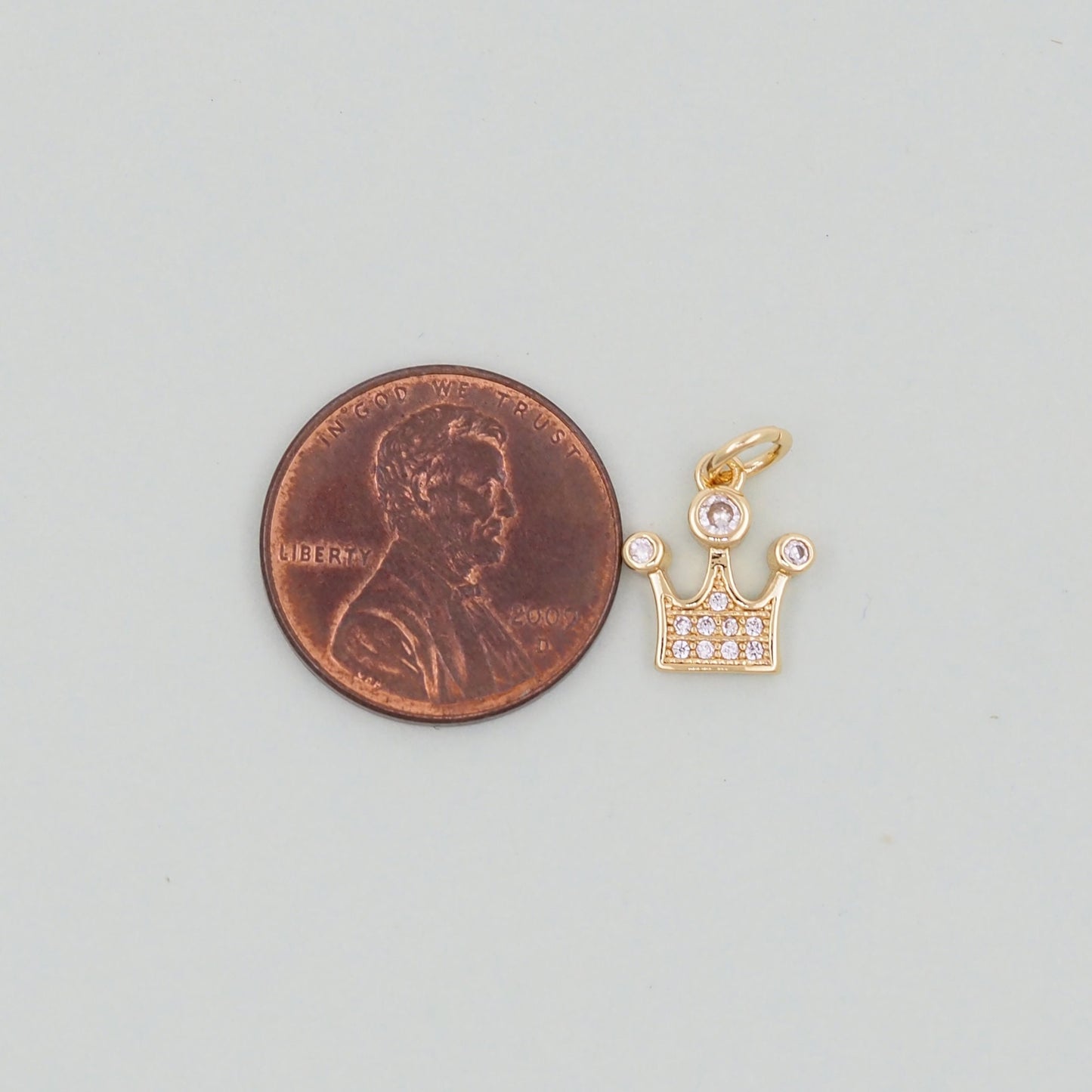 Gold crown Charms,18K Gold Filled crown Pendant,crown Charm Bracelet Necklace for DIY Jewelry Making Supply