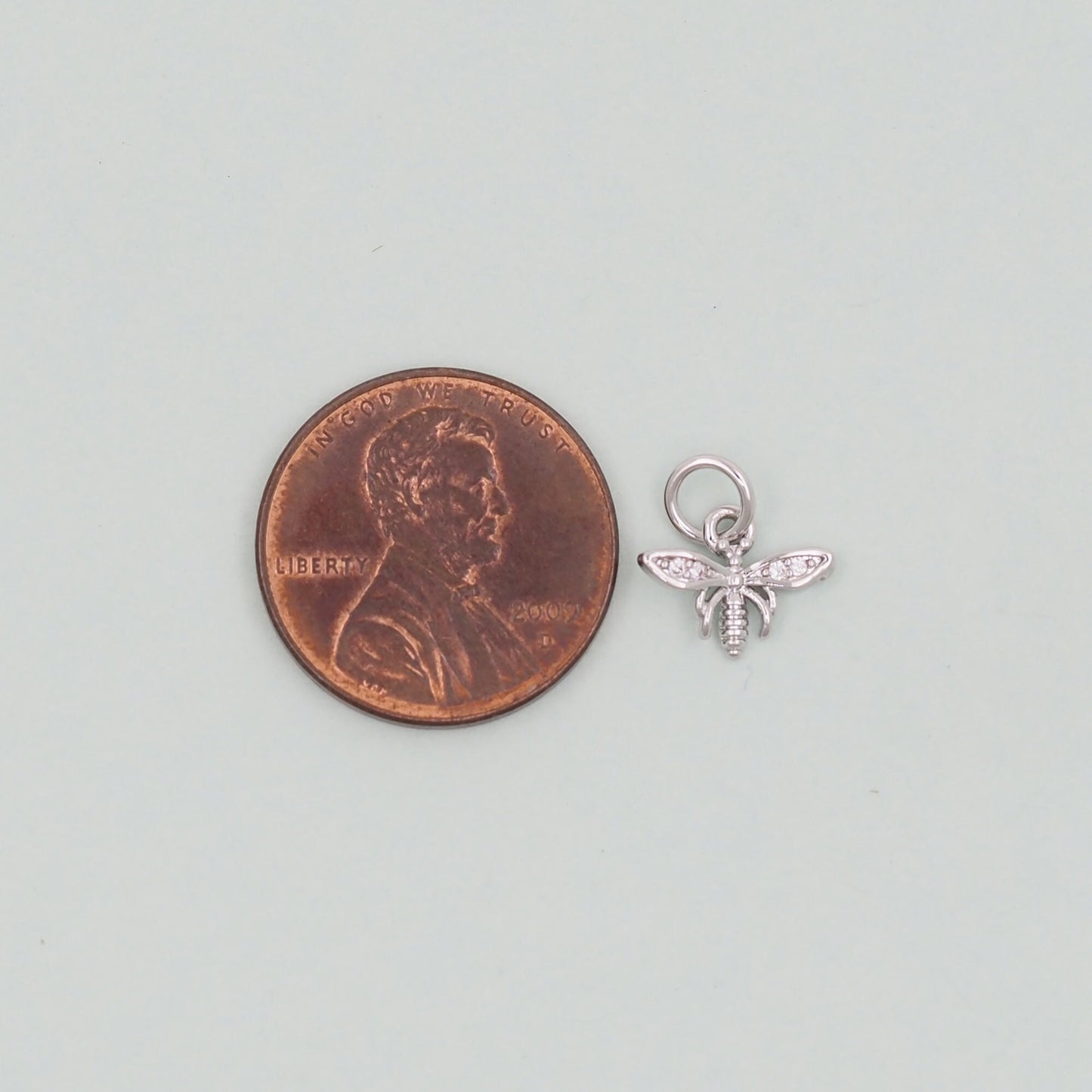 Gold Bee Charms,18K Gold Filled Bee Pendant,Bee Charm Bracelet Necklace for DIY Jewelry Making Supply