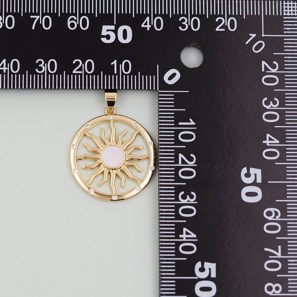 Gold Sun Charms,18K Gold Filled Sun Pendant,celestial Charm Bracelet Necklace for DIY Jewelry Making Supply
