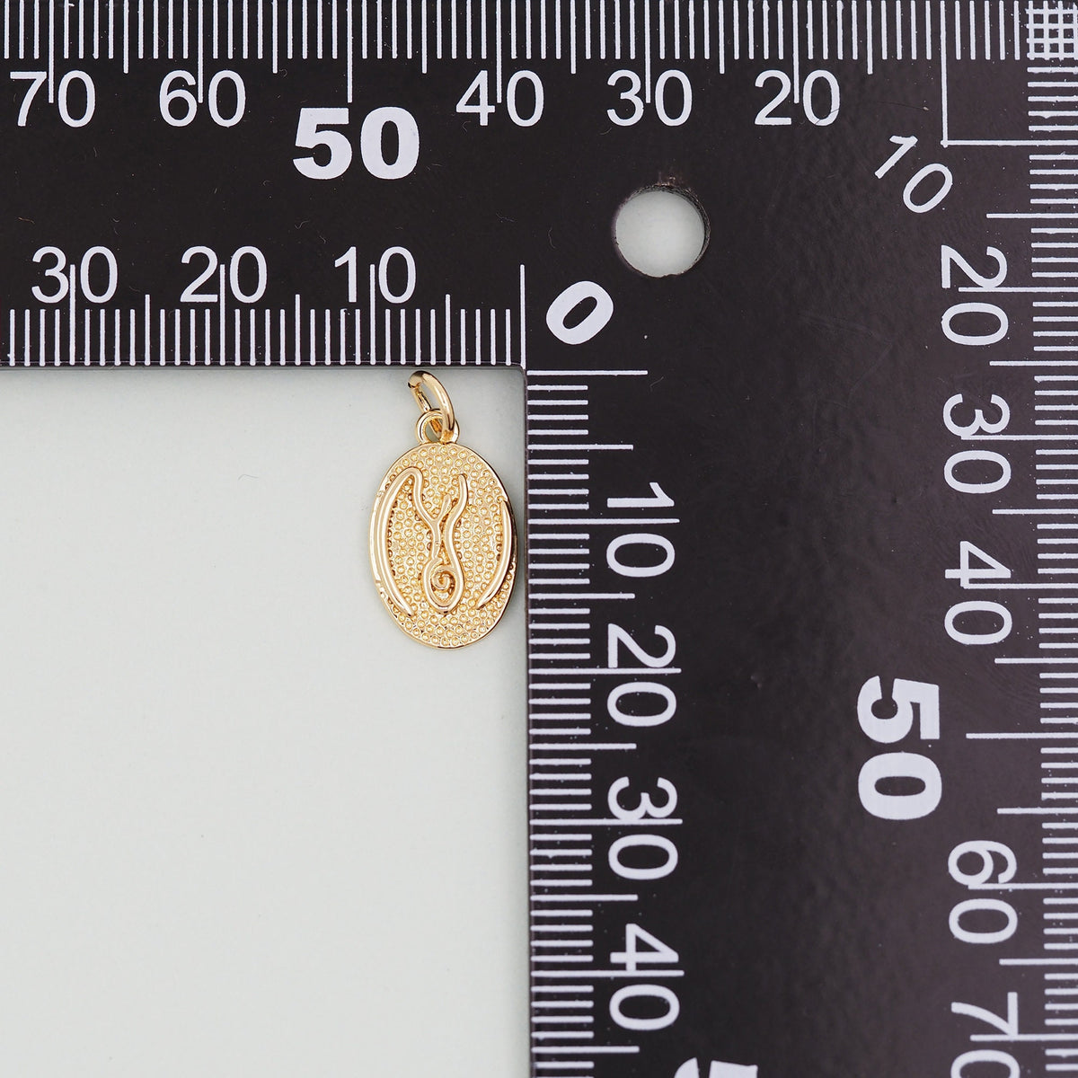 Gold Oval Charms,18K Gold Filled Oval Pendant,Silver geometry Charm Bracelet Necklace for DIY Jewelry Making Supply