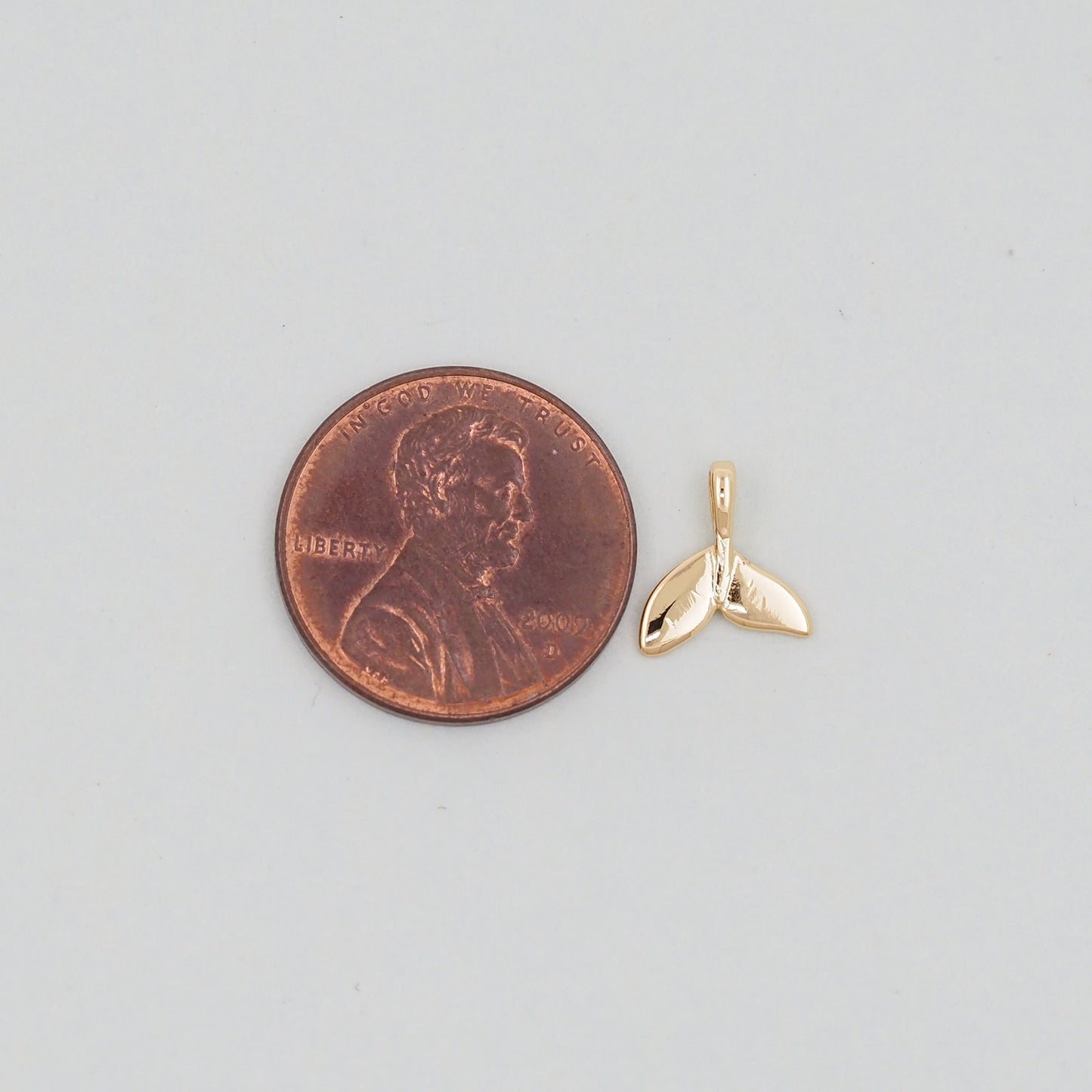 Gold Mermaid Charms,18K Gold Filled Tail Pendant,CZ Micro Pave Mermaid Tail Charm Bracelet Necklace for DIY Jewelry Making Supply
