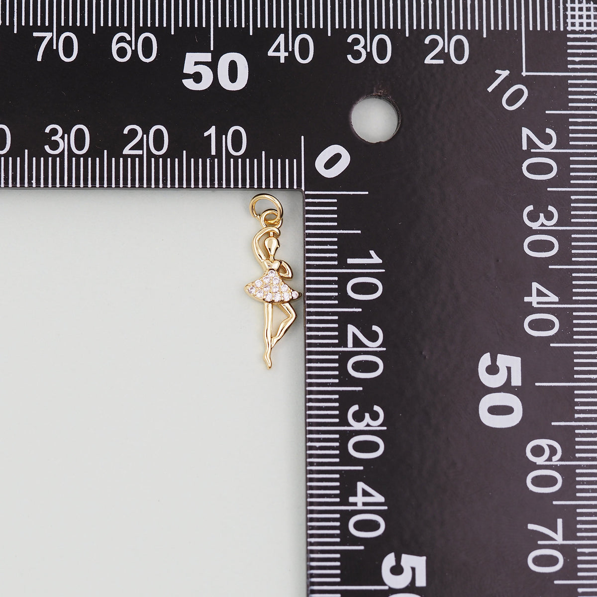 18K Gold Filled Charm Pendant for Jewelry Making