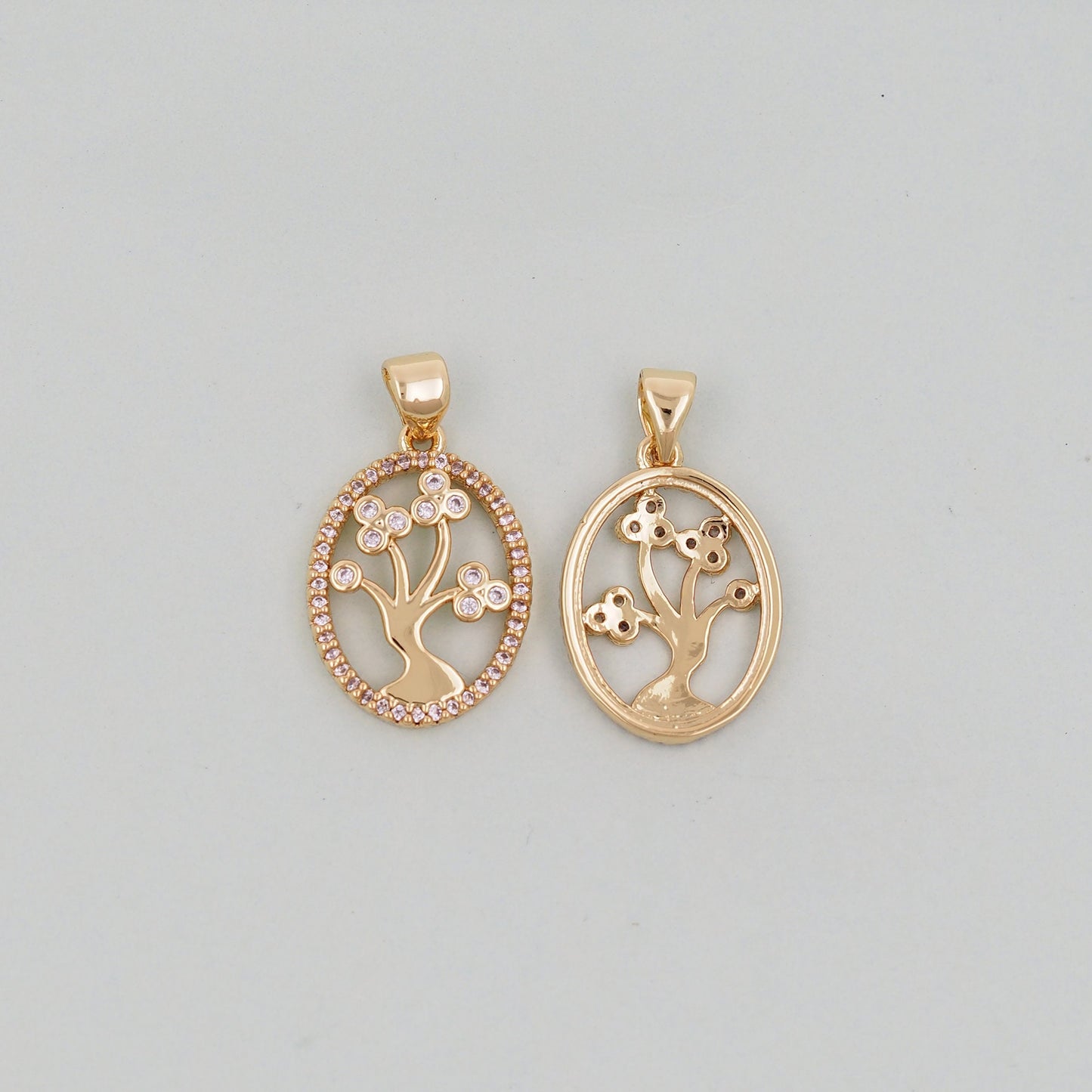 Gold tree of Life Charms,18K Gold Filled tree of Life Pendant,Silver tree of Life Charm Bracelet Necklace for DIY Jewelry Making Supply