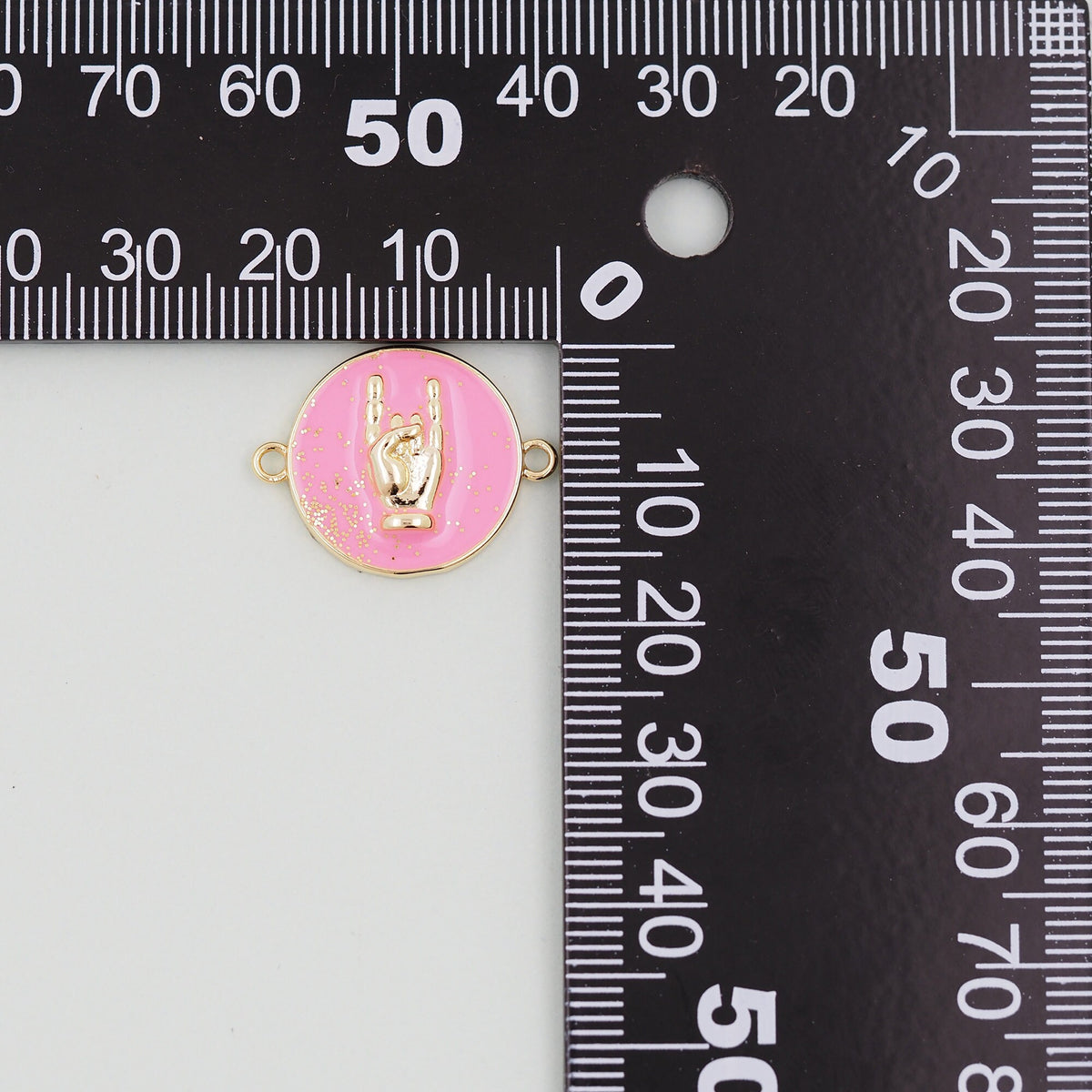 18K Gold Filled Round Charm Pendant for Jewelry Making