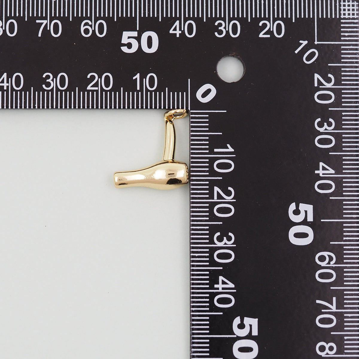 Gold hair dryer Charms,18K Gold Filled hair dryer Pendant,hair dryer Charm Bracelet Necklace for DIY Jewelry Making Supply
