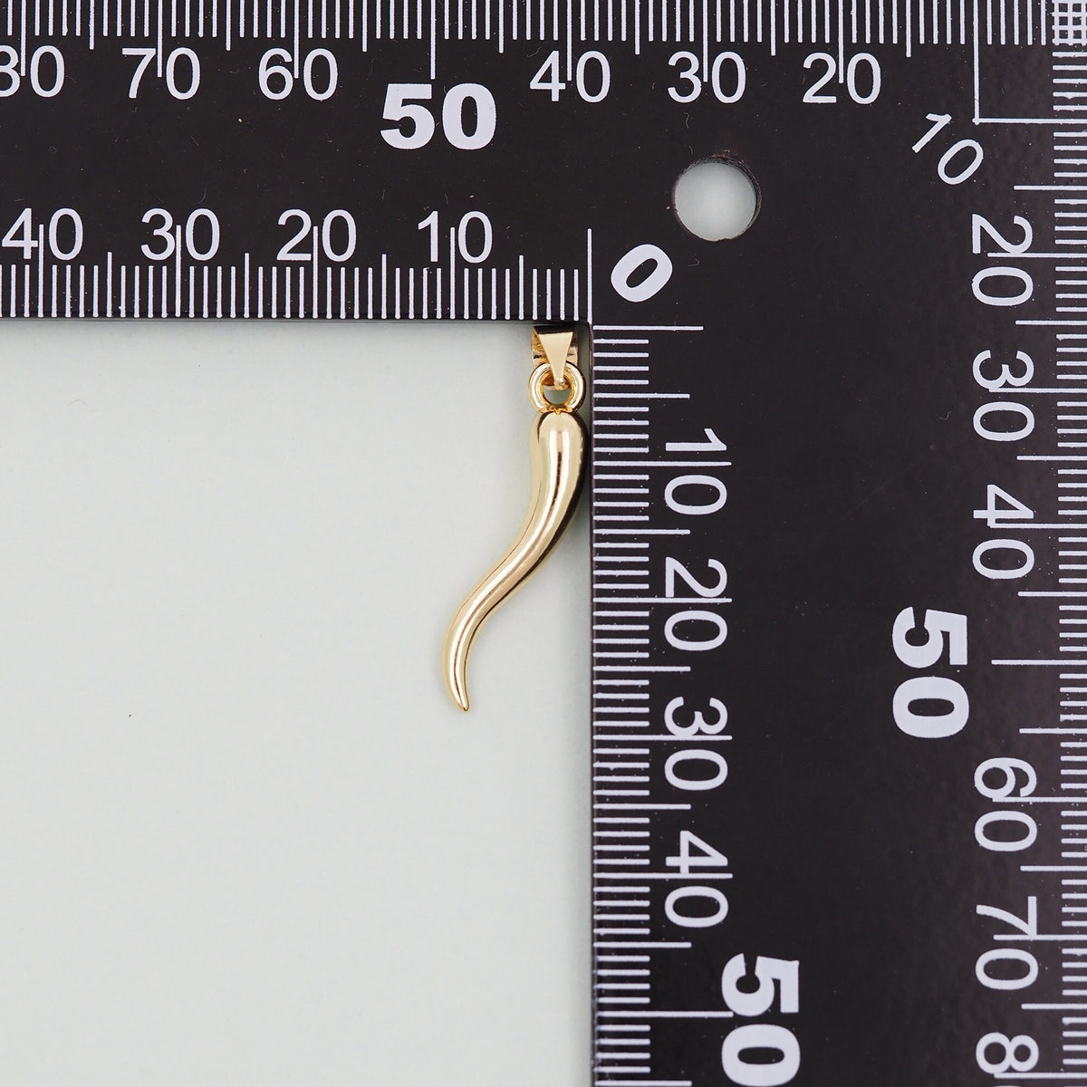 Gold Horns Charms,18K Gold Filled Horns Pendant,Horns Charm Bracelet Necklace for DIY Jewelry Making Supply