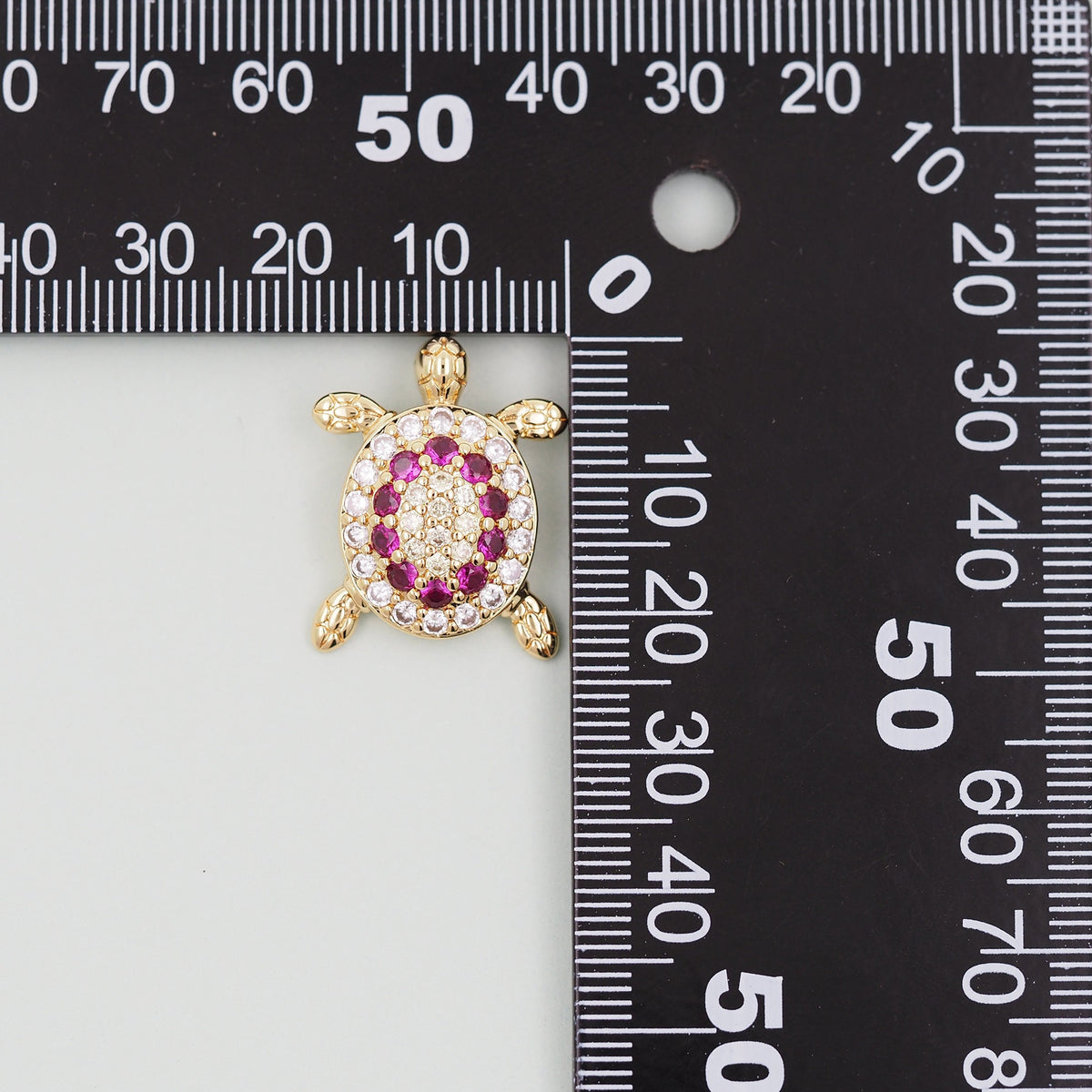 Gold turtle Charms,18K Gold Filled turtle Pendant,turtle Charm Bracelet Necklace for DIY Jewelry Making Supply