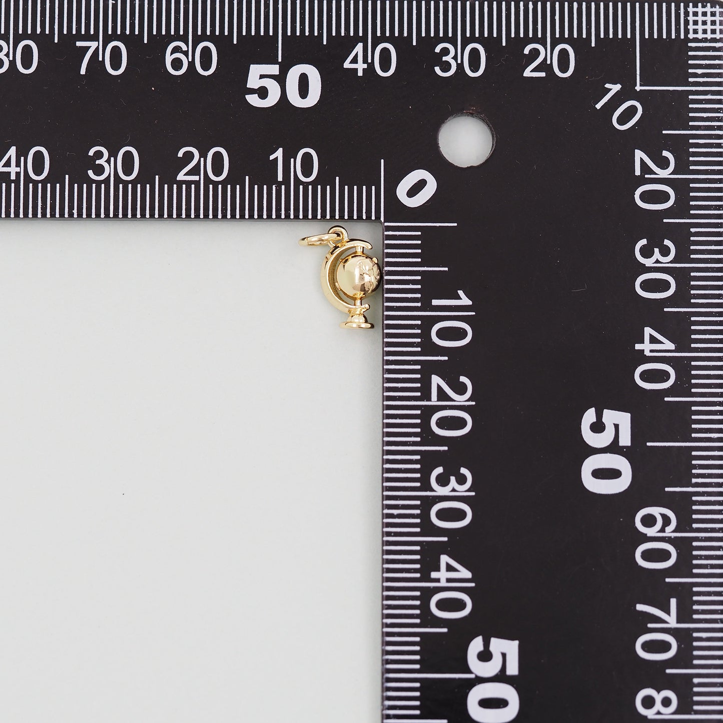 Gold globe Charms,18K Gold Filled globe Pendant,globe Charm Bracelet Necklace for DIY Jewelry Making Supply