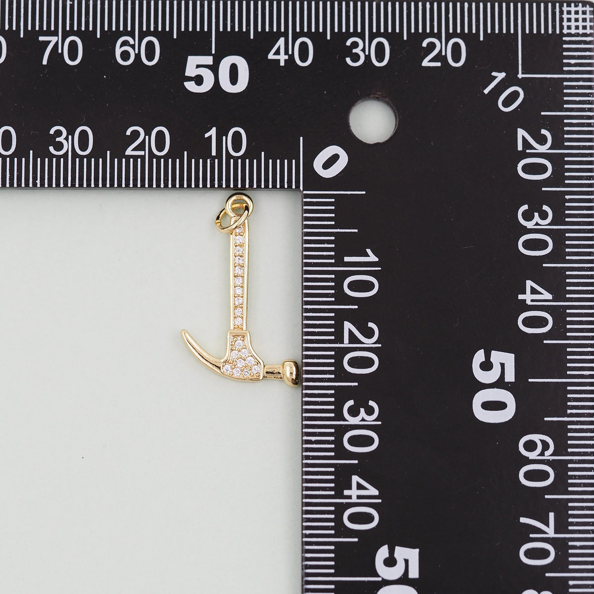 18K Gold Filled Hand Charm Pendant for Jewelry Making