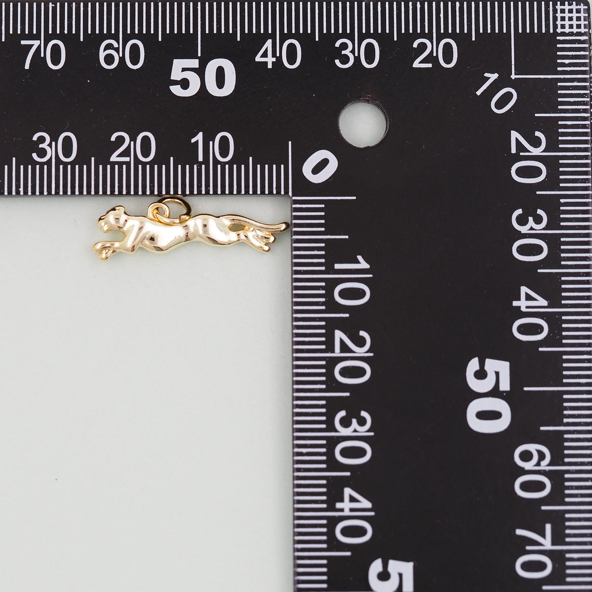 Gold leopard Charms,18K Gold Filled leopard Pendant,leopard Charm Bracelet Necklace for DIY Jewelry Making Supply