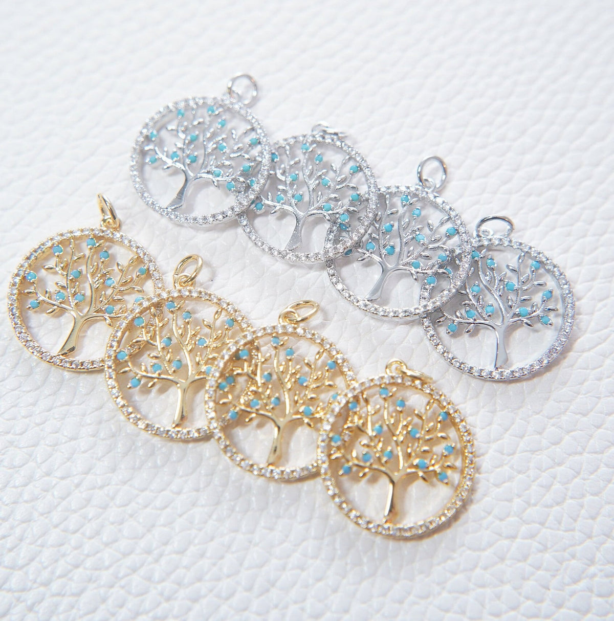 Gold tree of Life Charms,18K Gold Filled tree of Life Pendant,Silver tree of Life Charm Bracelet Necklace for DIY Jewelry Mak