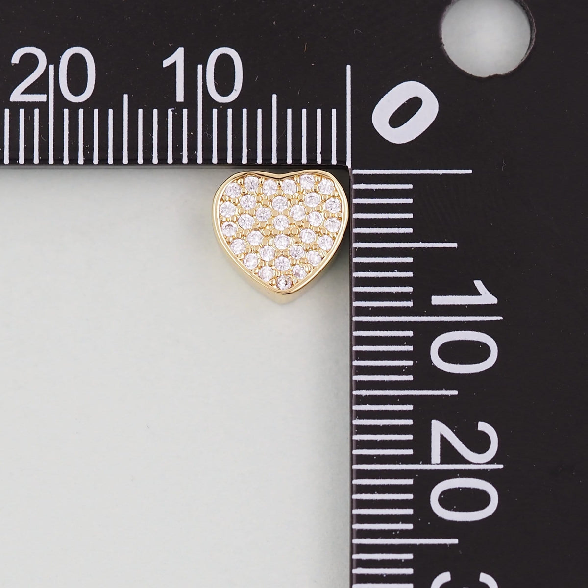 18K Gold Filled Heart Jewelry Beads for Jewelry Making