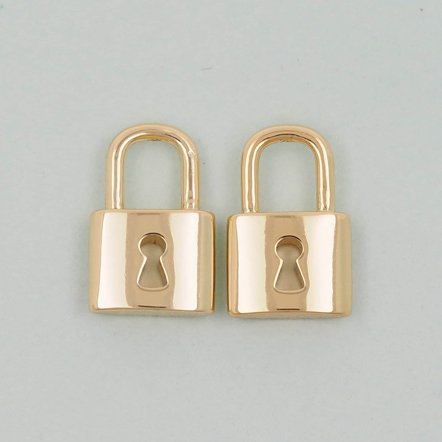 Gold Key Lock Charms,18K Gold Filled Key Pendant,Lock Charm Bracelet Necklace for DIY Jewelry Making Supply