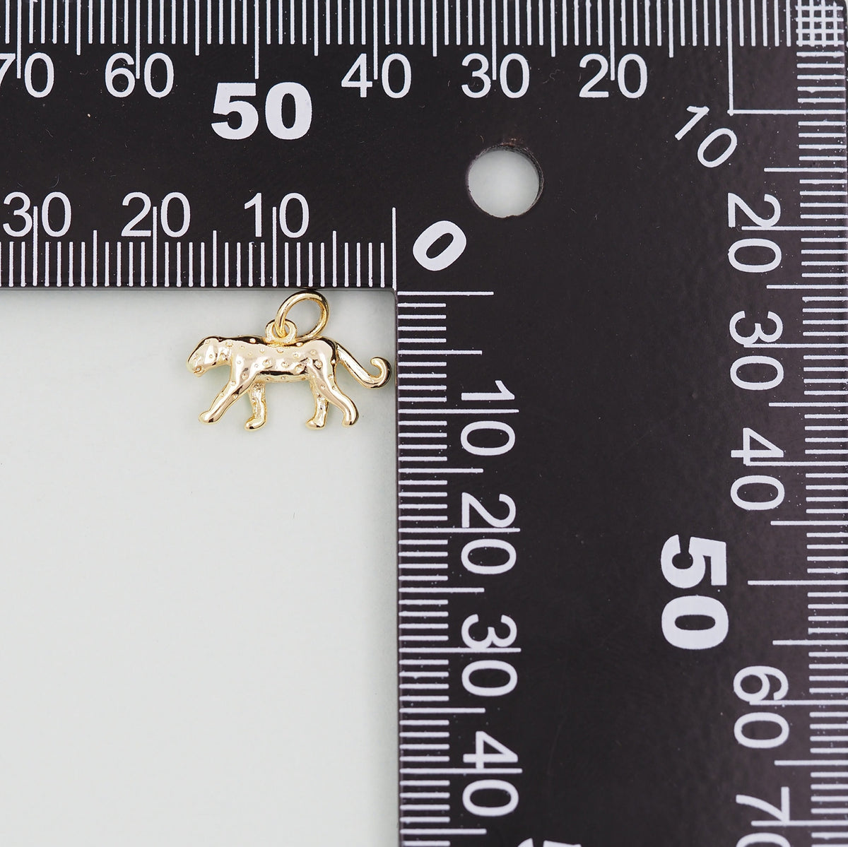 Gold leopard Charms,18K Gold Filled leopard Pendant,leopard Charm Bracelet Necklace for DIY Jewelry Making Supply