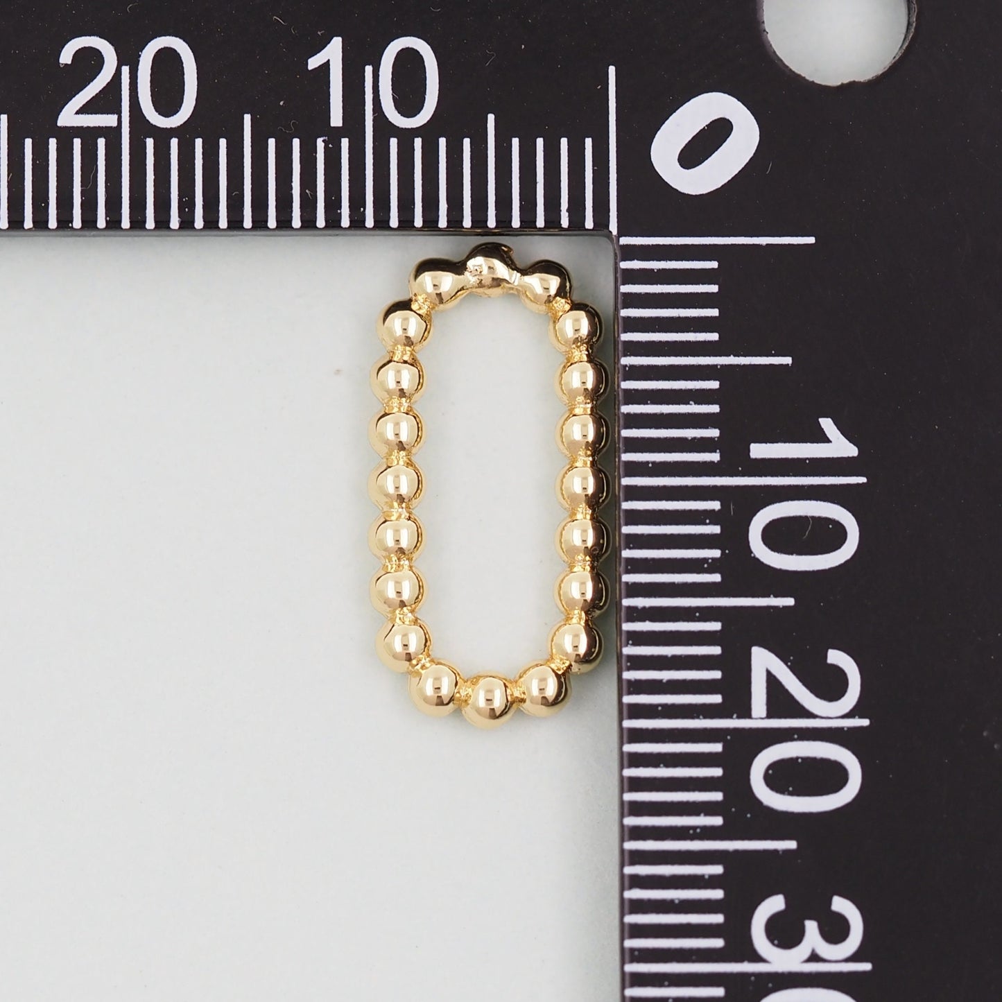 18K Gold Filled Oval Pendant,Oval Charm Bracelet Necklace for DIY Jewelry Making Supply