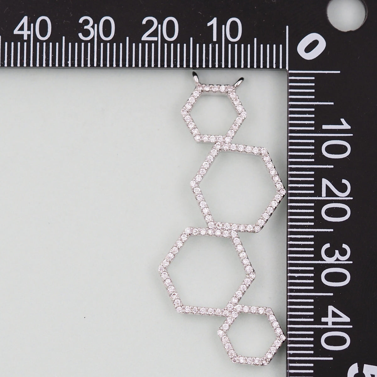 18K Gold Filled Hexagon Pendant,Hexagon Charm Bracelet Necklace for DIY Jewelry Making Supply