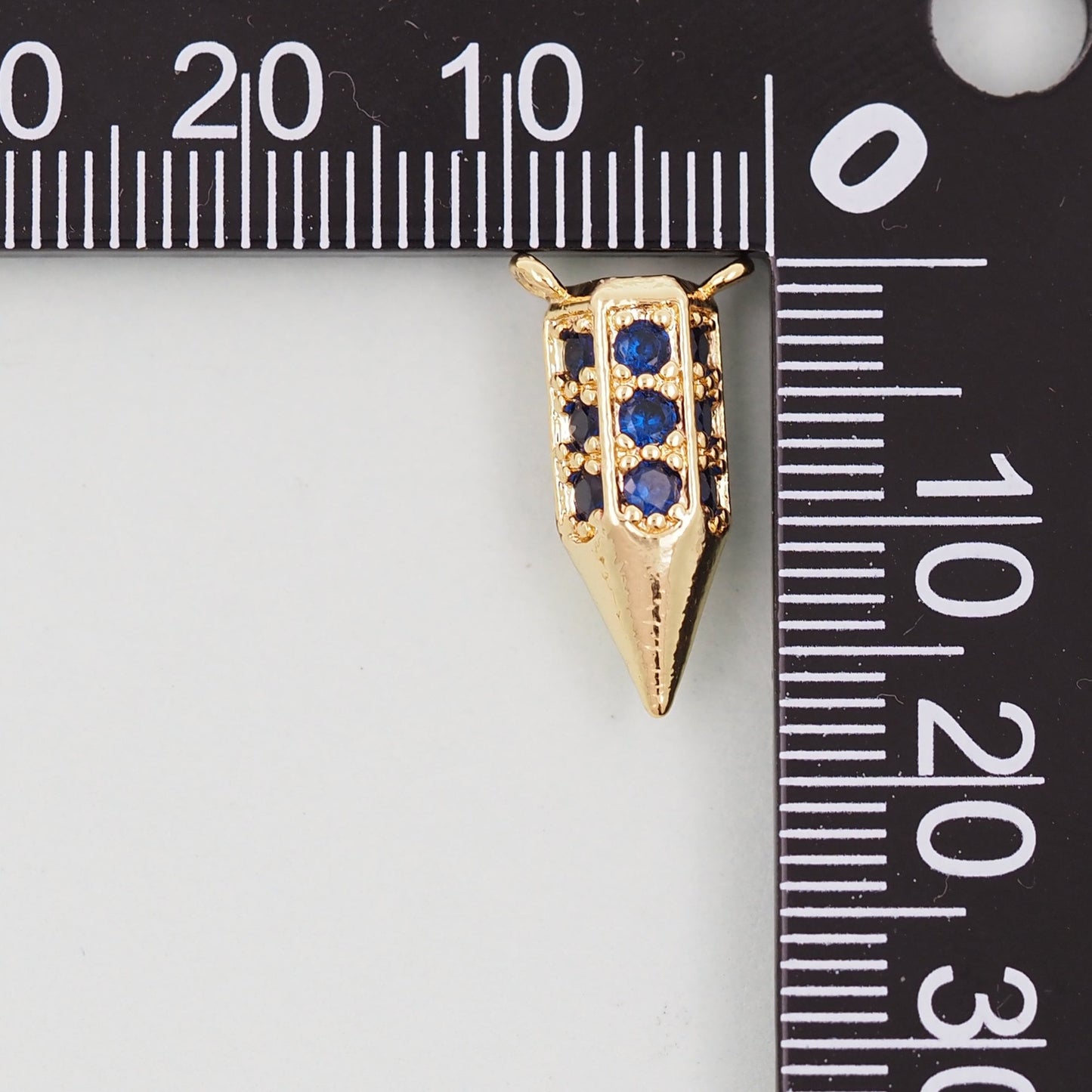18K Gold Filled Pencil Pendant,CZ Micro Pave Pen Charm Bracelet Necklace for DIY Jewelry Making Supply