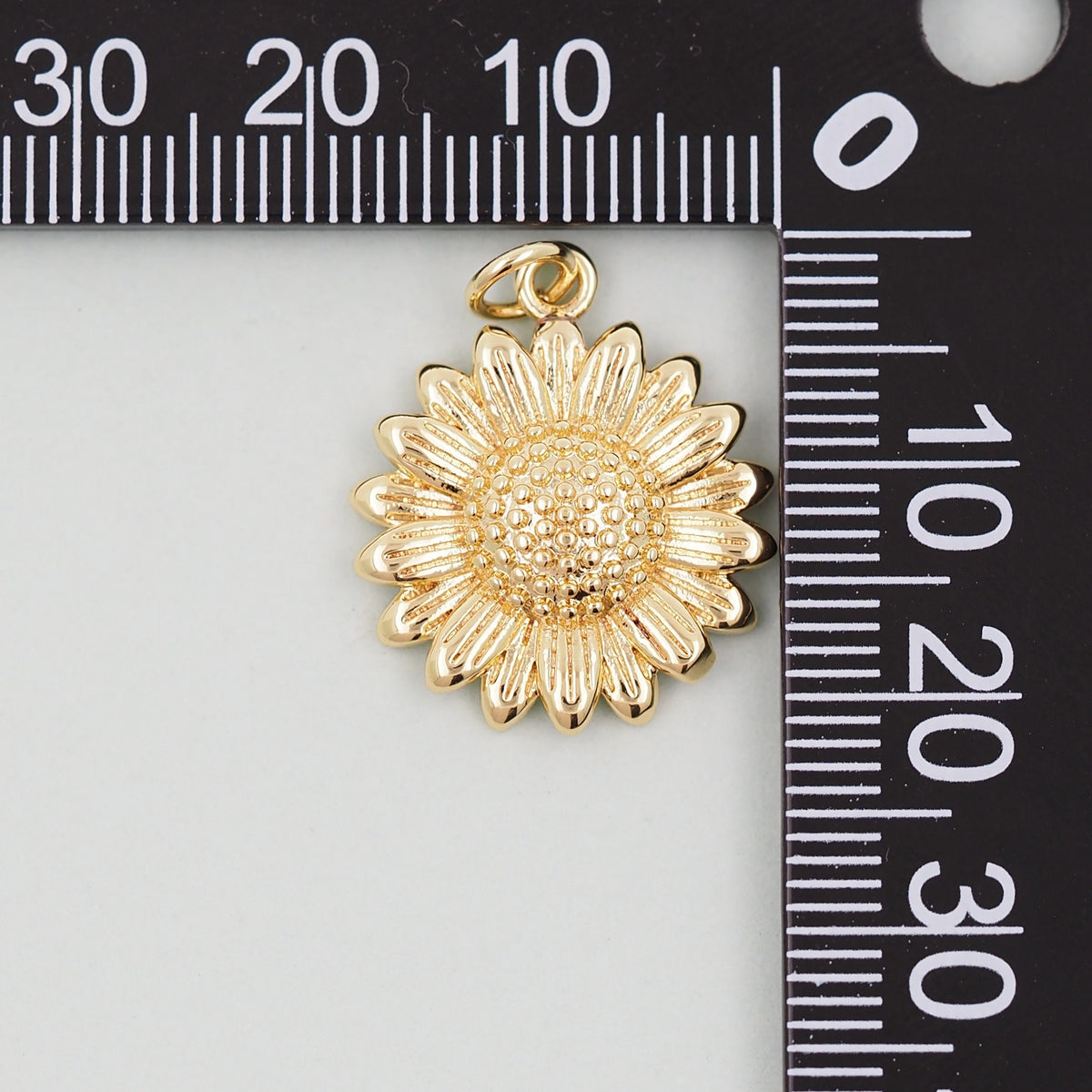 18K Gold Filled Sun Charm Pendant for Jewelry Making