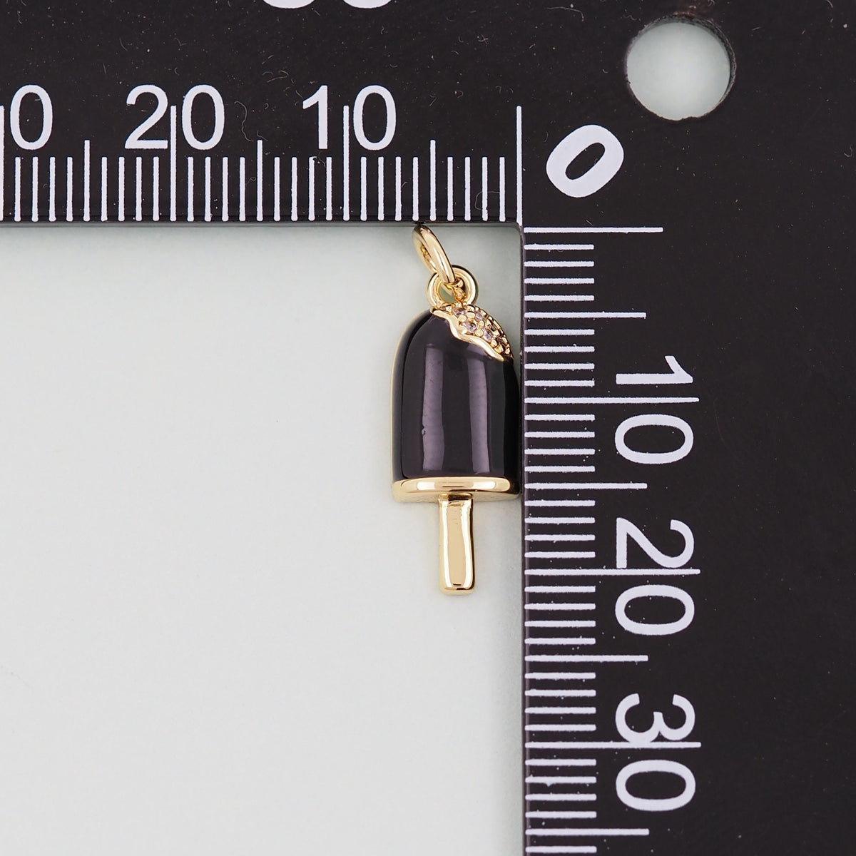 Gold ice cream Charms,18K Gold Filled ice cream Pendant,cute ice cream Charm Bracelet Necklace for DIY Jewelry Making Supply