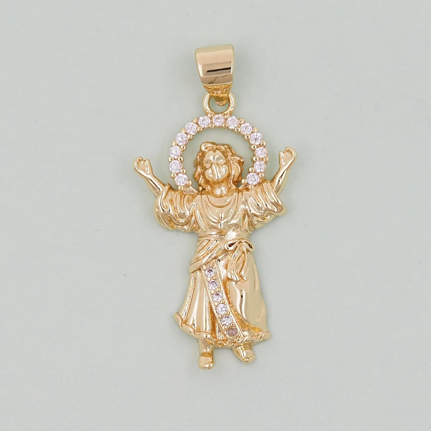 Gold religion Charms,18K Gold Filled religion Pendant,holy Charm Bracelet Necklace for DIY Jewelry Making Supply