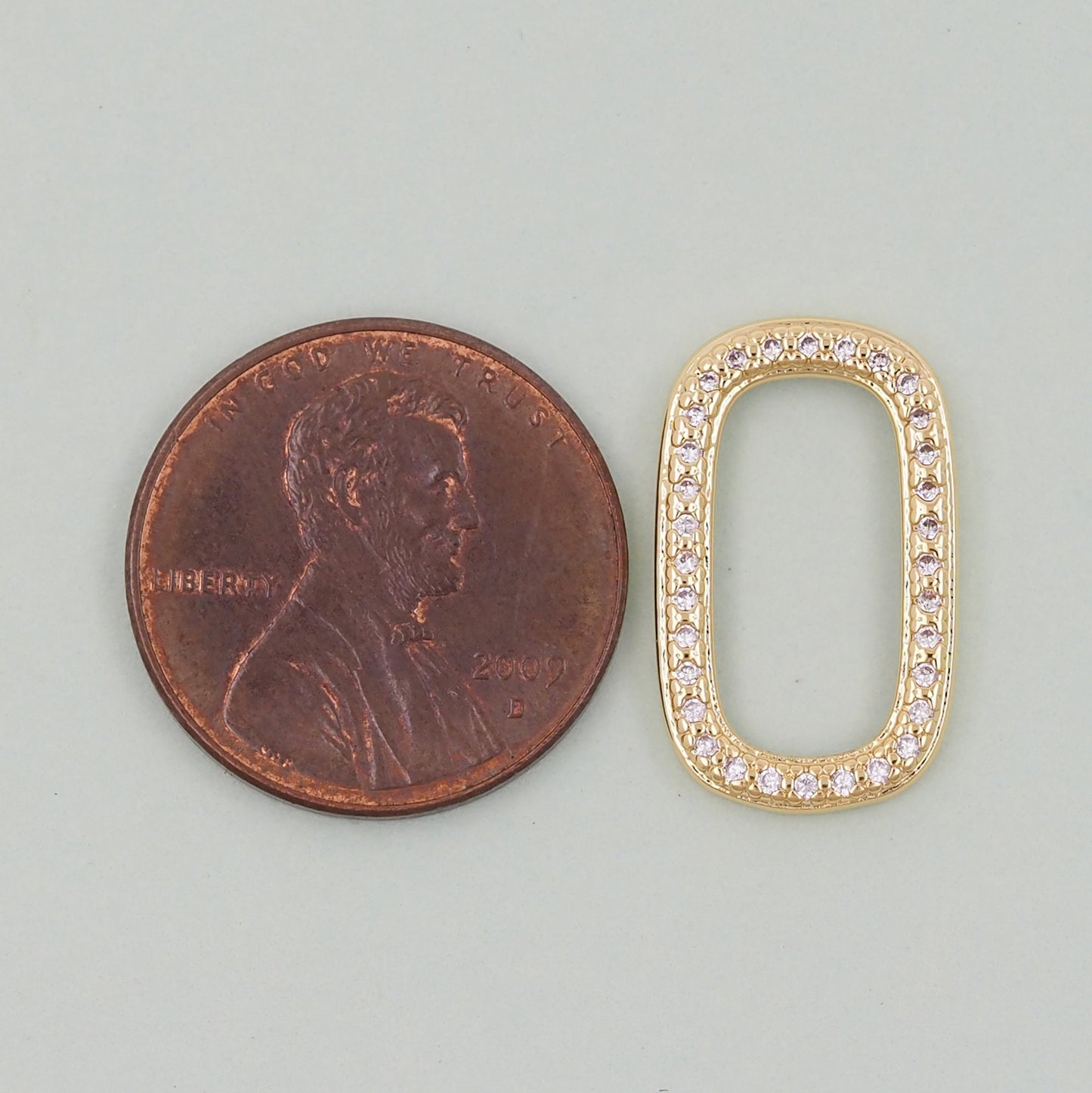 Gold rectangle Charms,18K Gold Filled Oval Pendant,rectangle Charm Bracelet Necklace for DIY Jewelry Making Supply