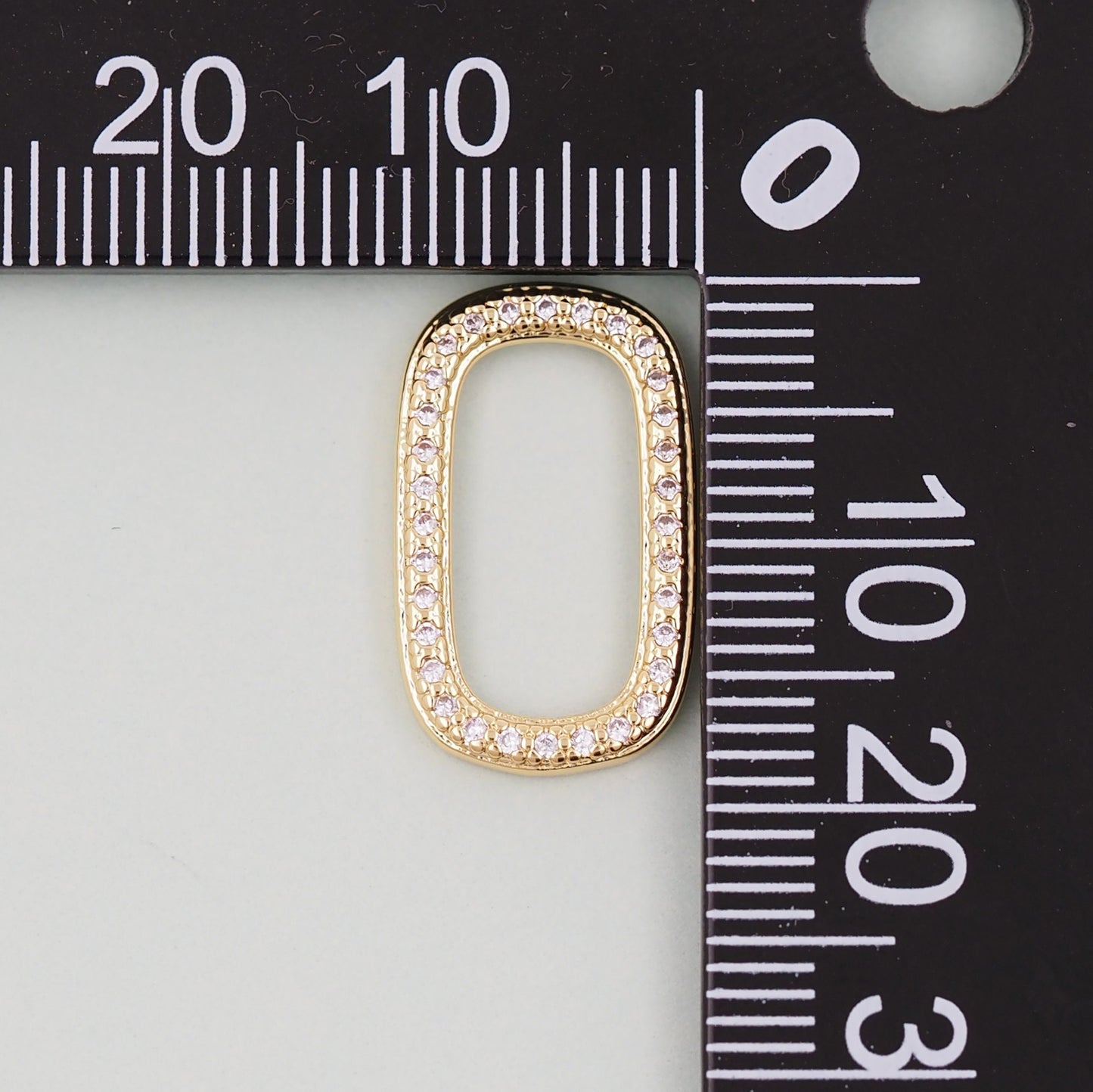 Gold rectangle Charms,18K Gold Filled Oval Pendant,rectangle Charm Bracelet Necklace for DIY Jewelry Making Supply