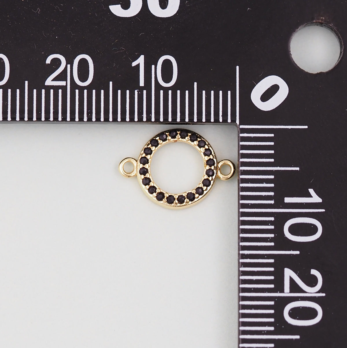 Gold Round Connector Charms,18K Gold Filled Round Pendant,Round Charm Bracelet Necklace for DIY Jewelry Making Supply