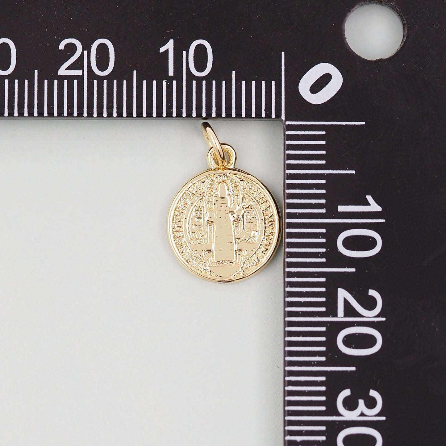 Gold Benedict Charms,18K Gold Filled Benedict Pendant,double sided Benedict Charm Bracelet Necklace for DIY Jewelry Making Supply