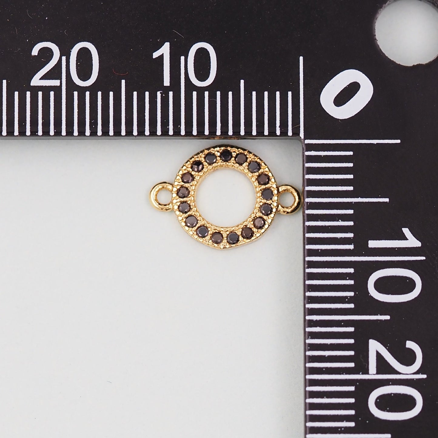Gold Round Connector Charms,18K Gold Filled Round Pendant,Round Charm Bracelet Necklace for DIY Jewelry Making Supply