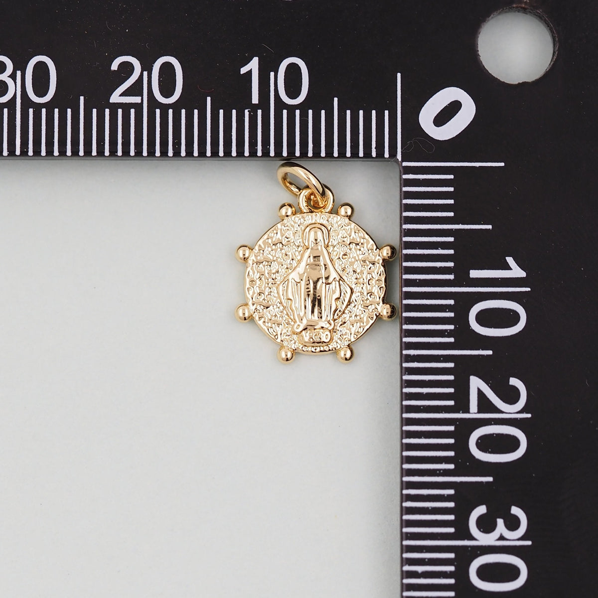 Gold Our Lady of Guadalupe Charms,18K Gold Filled virgin mary Pendant Charm Bracelet Necklace for DIY Jewelry Making Supply