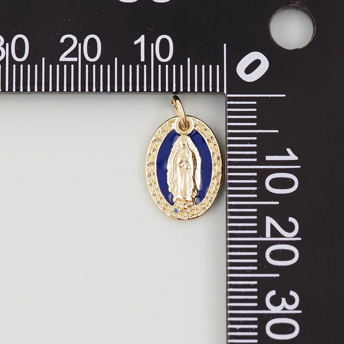Gold Our Lady of Guadalupe Charms,18K Gold Filled virgin mary Pendant Charm Bracelet Necklace for DIY Jewelry Making Supply
