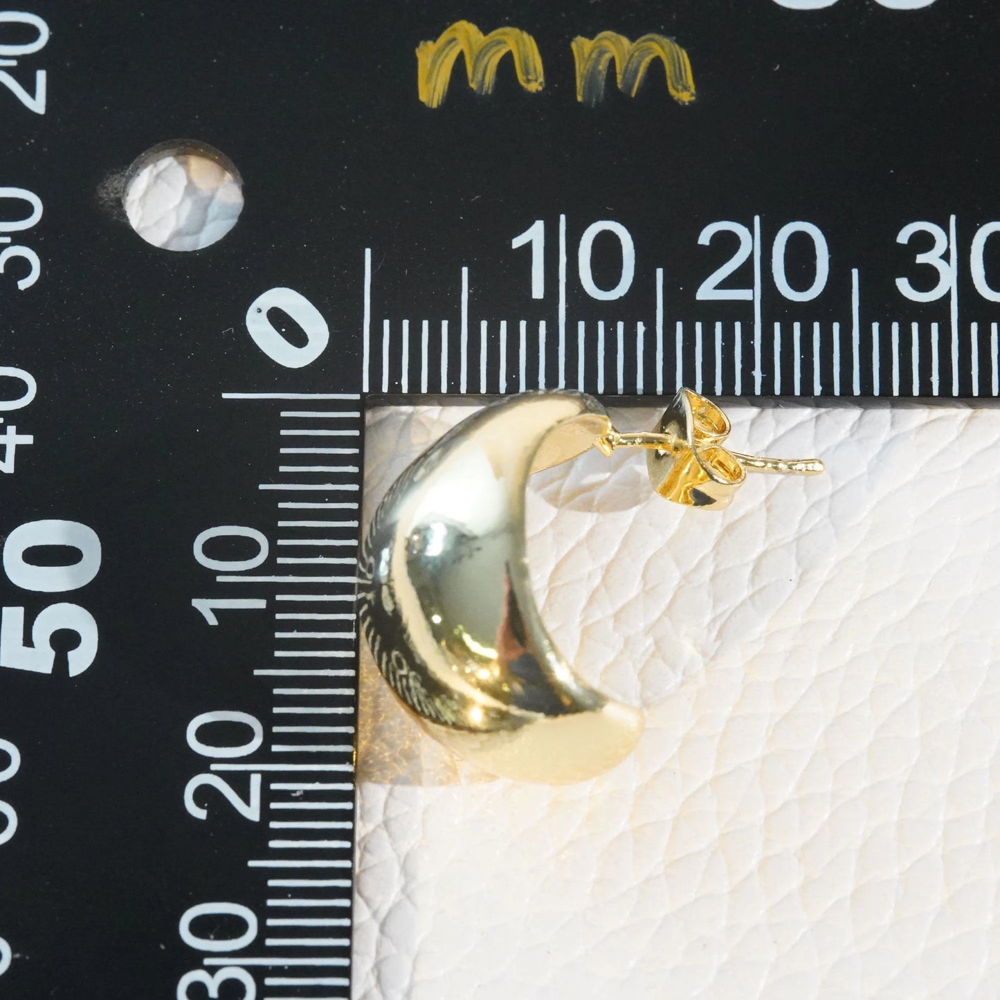 1pair 18K Gold Filled Thick Hoops Earrings,Gold Hoops,Dainty Teardrop Hoops Huggie,Gold Huggies Hoop Earrings