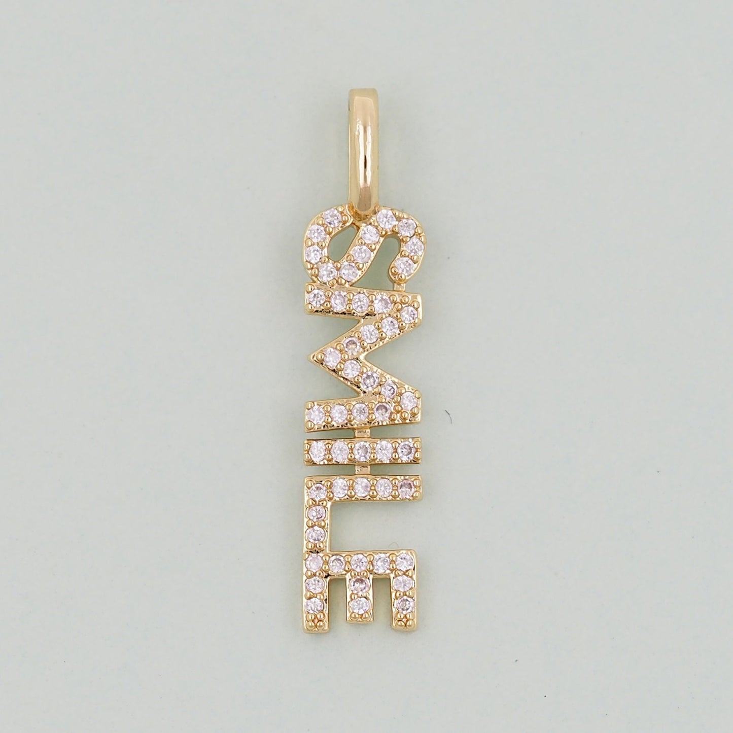 Gold letter Charms,18K Gold Fille letter Pendant,letter Charm Bracelet Necklace for DIY Jewelry Making Supply