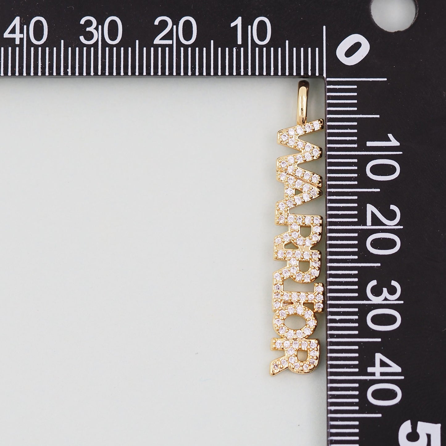 Gold letter Charms,18K Gold Fille warrior Pendant,warrior Charm Bracelet Necklace for DIY Jewelry Making Supply
