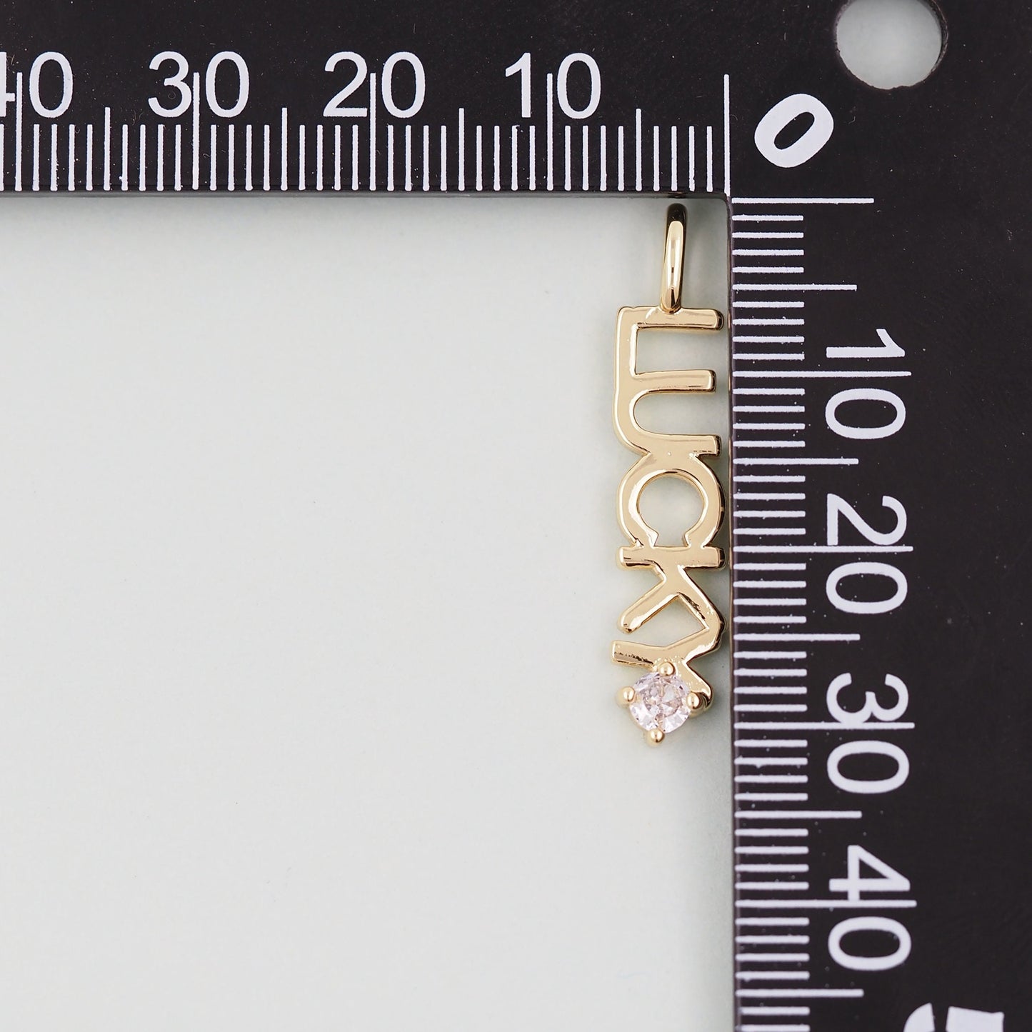 Gold letter Charms,18K Gold Fille Lucky Pendant,Lucky Charm Bracelet Necklace for DIY Jewelry Making Supply