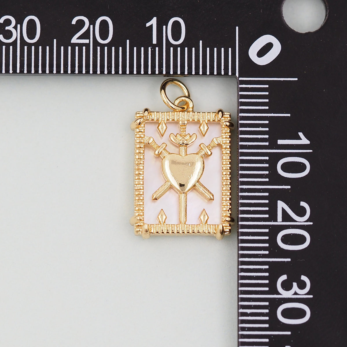 Gold Tarot Charms,18K Gold Fille Tarot Pendant,Tarot Charm Bracelet Necklace for DIY Jewelry Making Supply