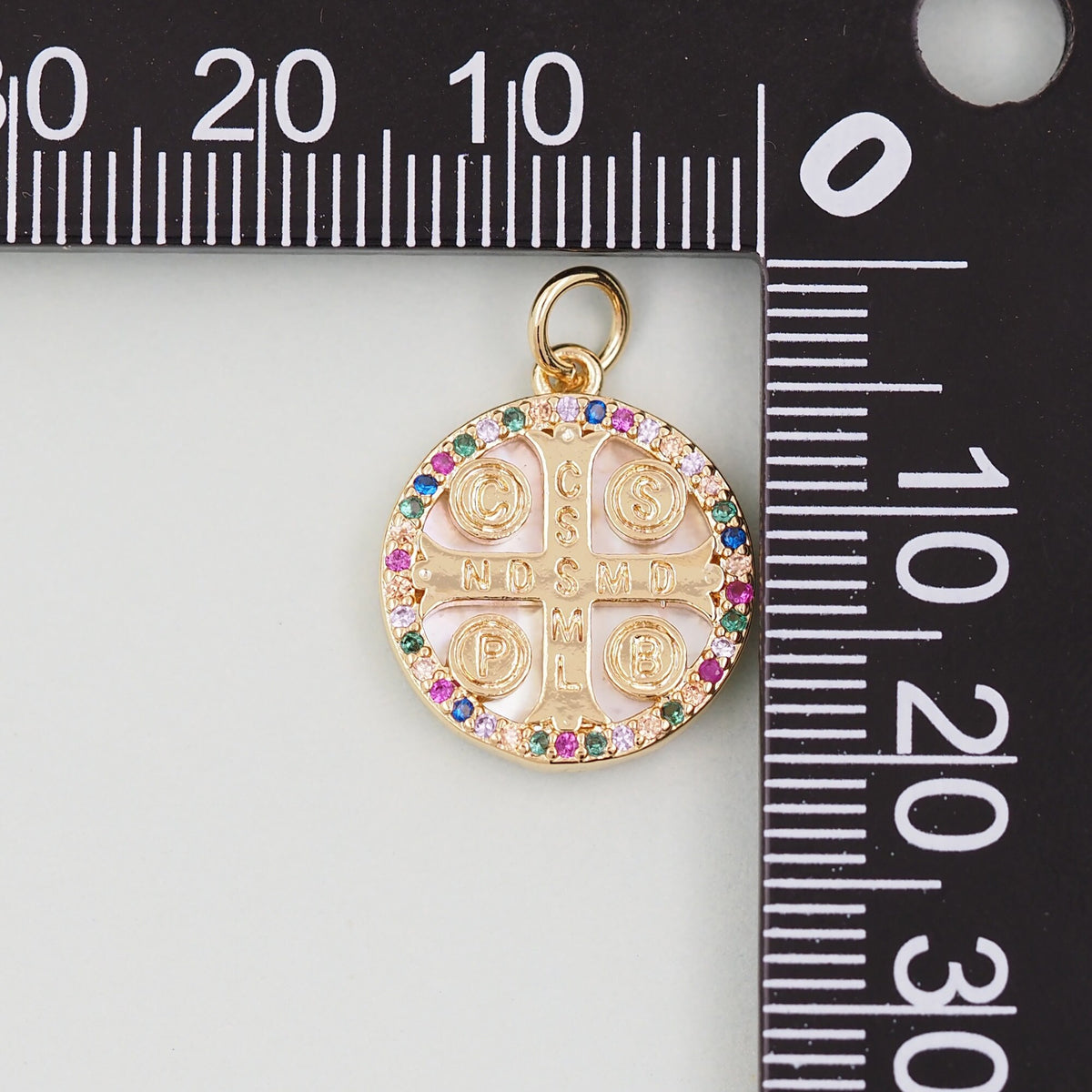 Gold religion Charms,18K Gold Filled religion Pendant,Cross Charm Bracelet Necklace for DIY Jewelry Making Supply