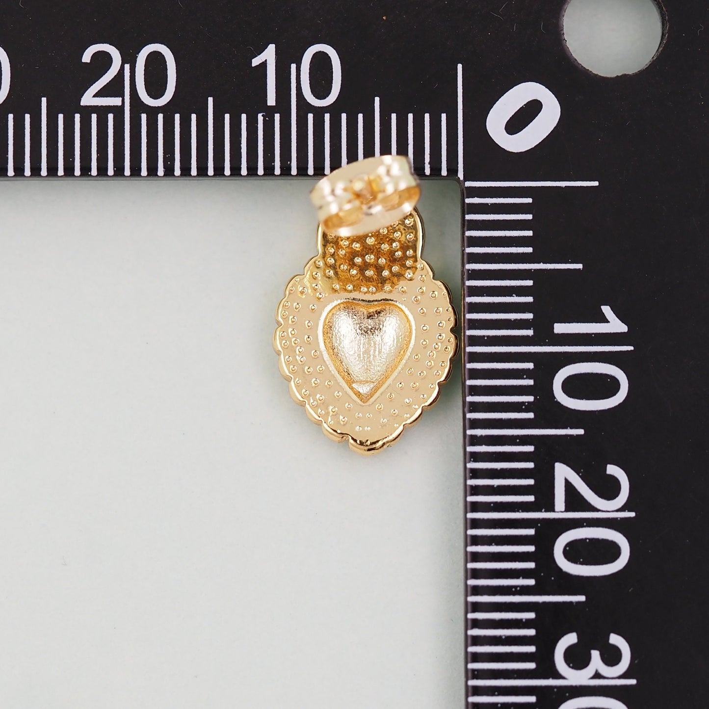 1pair 18K Gold Filled Sacred Heart Earrings,Flaming Heart Earrings,Gold Earrings,Dainty Hoops Huggie,Gold Huggies Hoop Earrings