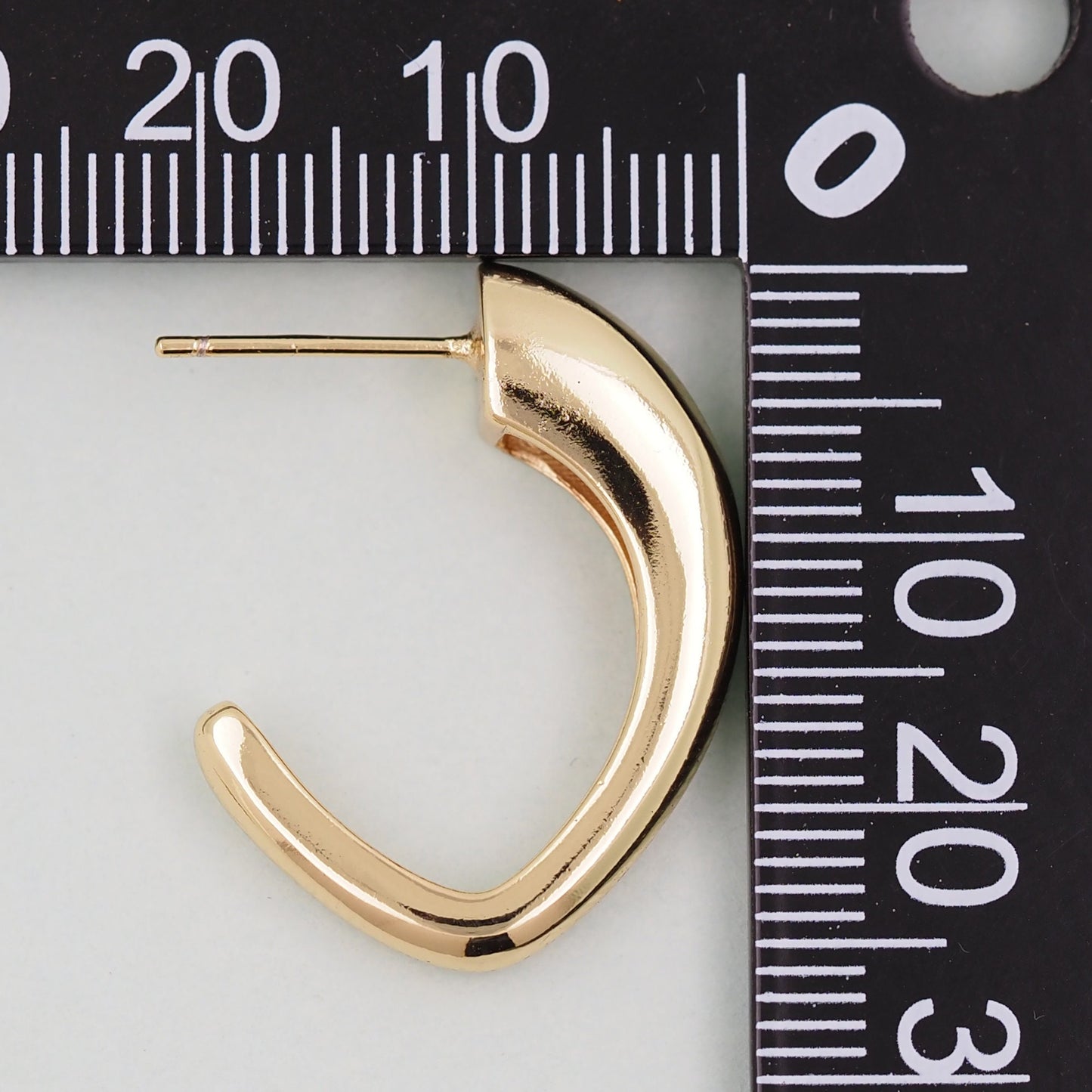 1pair 18K Gold Filled geometry Hoops Earrings,Gold Earrings,Dainty Hoops Huggie,Gold Huggies Hoop Earrings