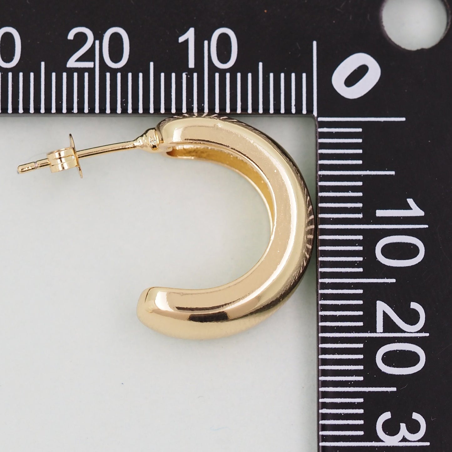 1pair 18K Gold Filled Thick Hoops Earrings,Gold Earrings,Dainty Hoops Huggie,Gold Huggies Hoop Earrings