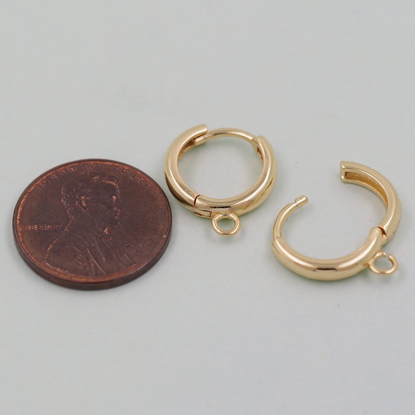1pair 18K Gold Filled Hoops Earrings,Gold Earrings,Dainty Hoops Huggie,Gold Huggies Hoop Earrings