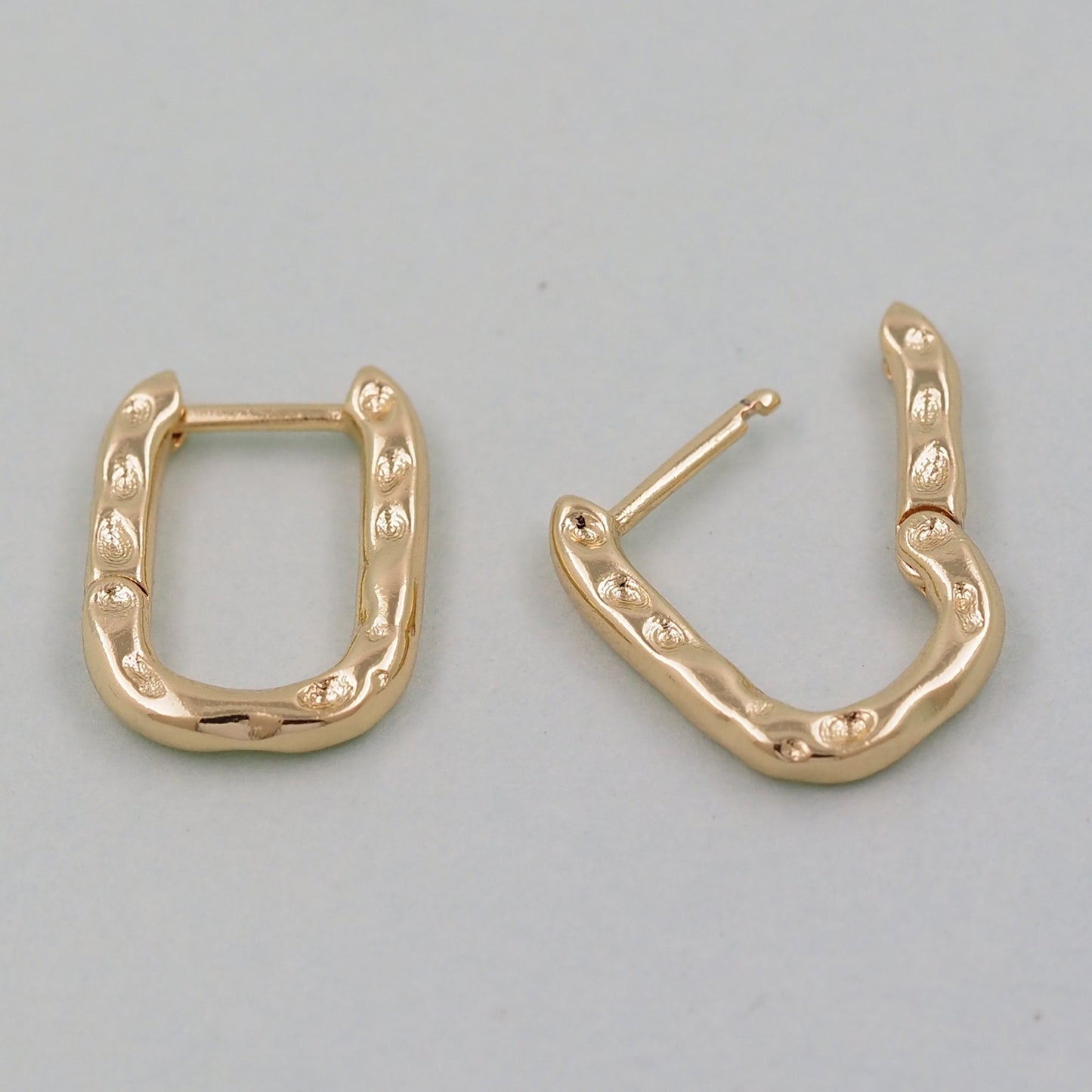 1pair 14K Gold Filled Oval Hoops Earrings,Gold Rectangle Earrings,Dainty Hoops Huggie,Gold Huggies Hoop Earrings