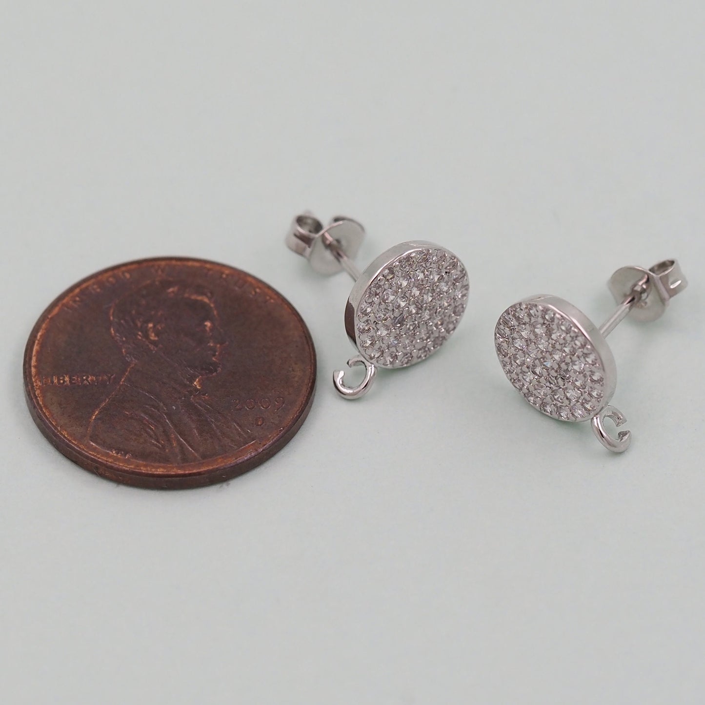 1pair 18K Gold Filled Round Earrings,Gold Round Earrings,Dainty Earrings