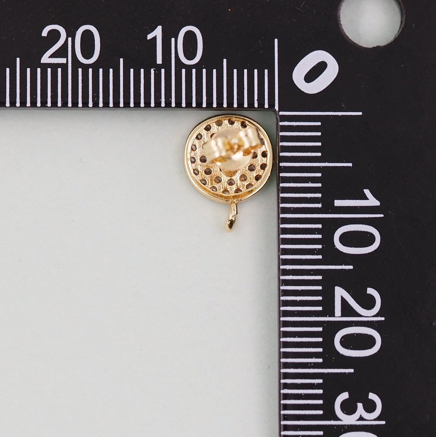 1pair 18K Gold Filled Round Earrings,Gold Round Earrings,Dainty Earrings