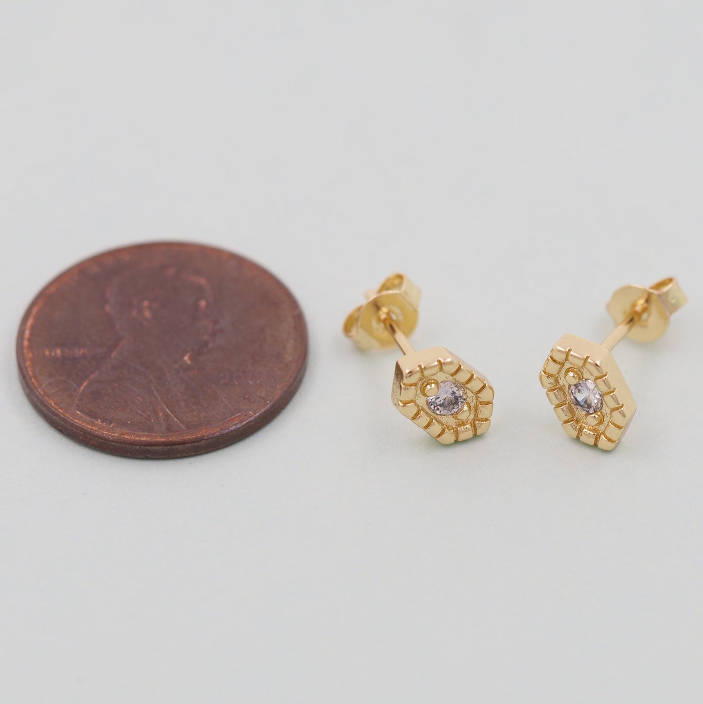 1pair 18K Gold Filled geometry Earrings,Gold Earrings,Dainty Earrings