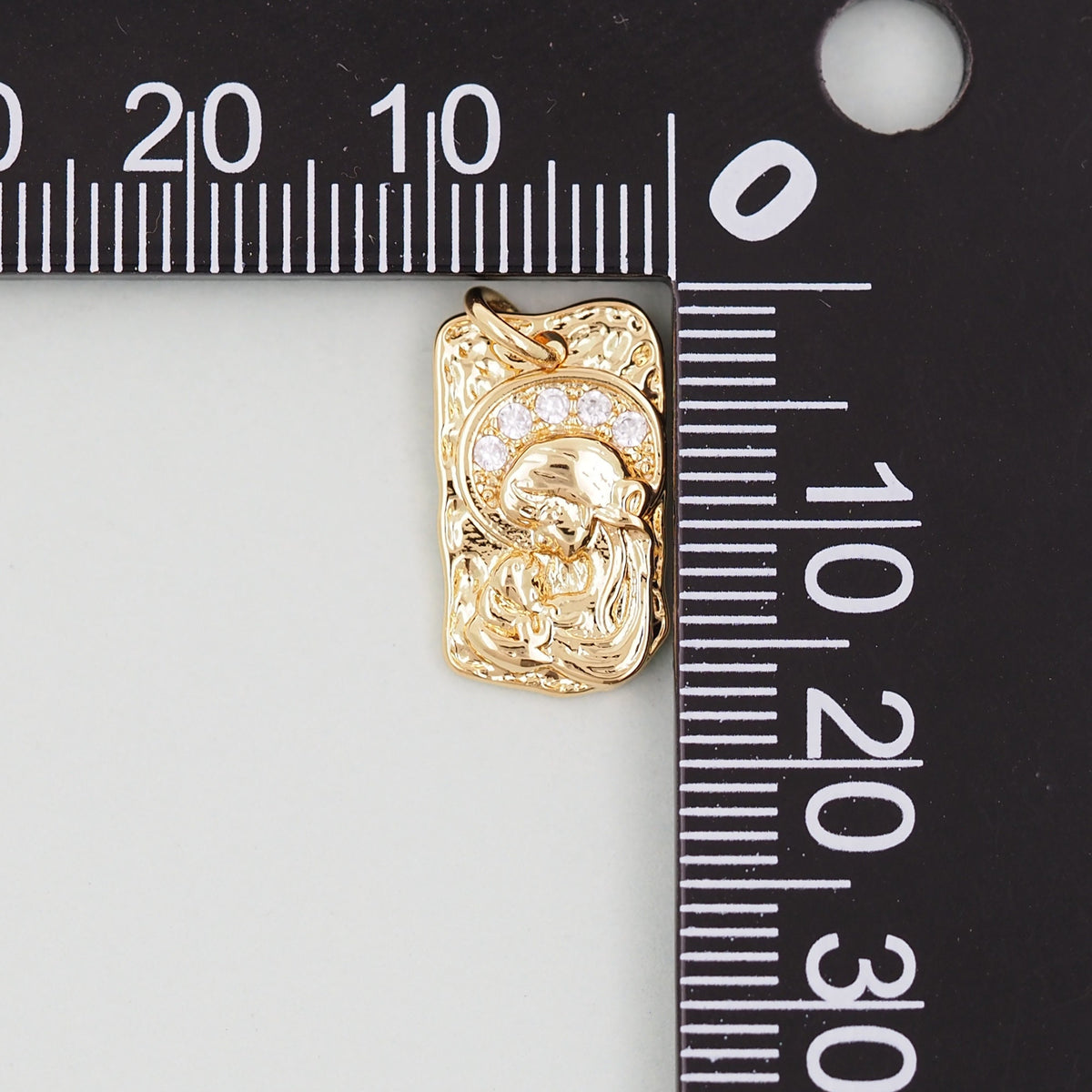 18K Gold Filled Geometric Pendant,Geometric Charm Bracelet Necklace for DIY Jewelry Making Supply